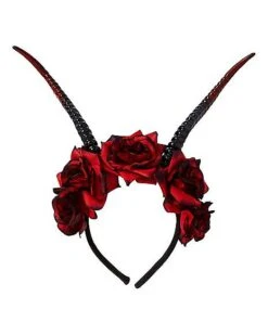 Devil Flower Headband -Spirit Halloween 01489723 a