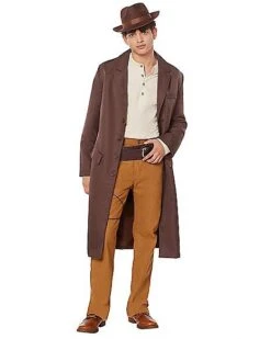 Adult Brown Trench Coat -Spirit Halloween 01492552 c