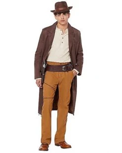 Adult Brown Trench Coat -Spirit Halloween 01492560 a