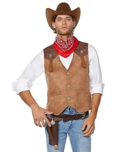 Adult Western Cowboy Plus Size Costume Kit -Spirit Halloween 01492743 c