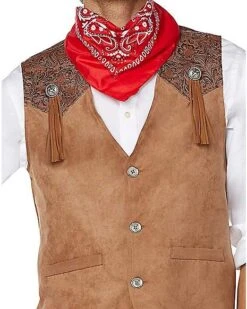 Adult Western Cowboy Plus Size Costume Kit -Spirit Halloween 01492743 e