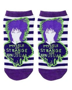 Beetlejuice Ankle Socks - 5 Pair 8 Beetlejuice Ankle Socks - 5 Pair -Spirit Halloween 01494590 c