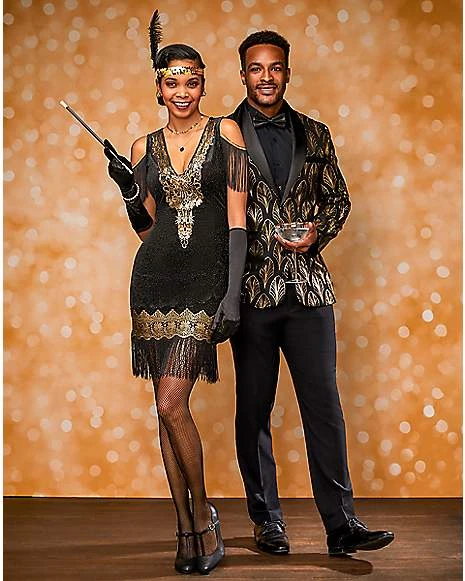 Adult 1920s Deco Suit Jacket 2 Adult 1920s Deco Suit Jacket - Image 2