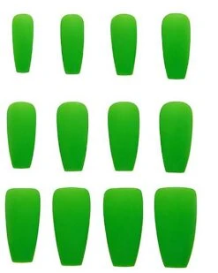 '80s Green Press On Nails