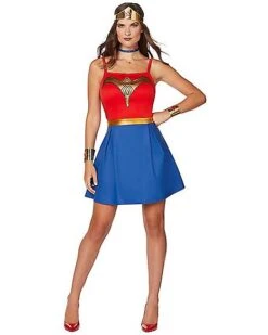 Adult Wonder Woman Dress - Wonder Woman -Spirit Halloween 01508563 c