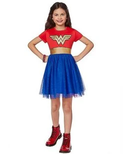 Kids Wonder Woman Dress -Spirit Halloween 01509157 c