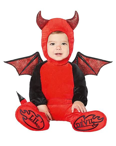 Baby Red Devil One Piece Costume 1 Baby Red Devil One Piece Costume