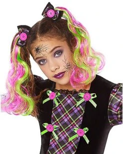 Kids Neon Broken Doll Costume -Spirit Halloween 01524081 c