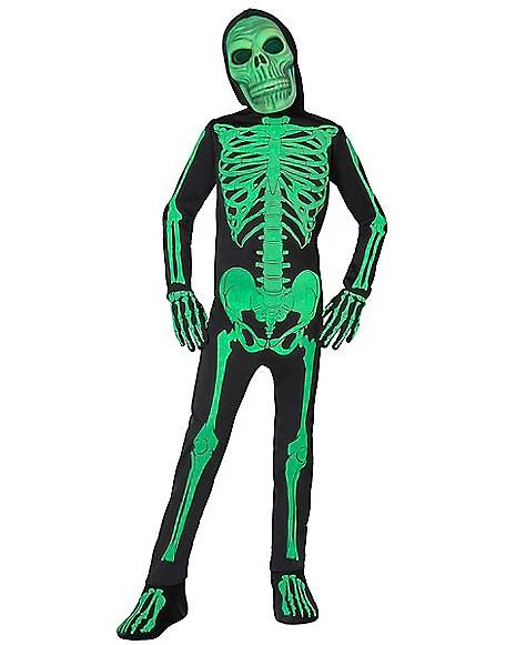 Kids Glow Skeleton Costume 1 Kids Glow Skeleton Costume
