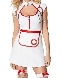 Adult Fierce Nurse Costume -Spirit Halloween 01525898 c