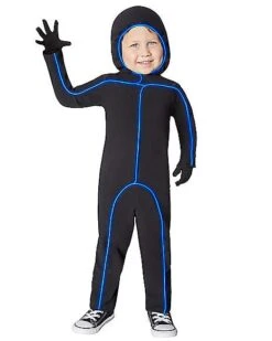 Toddler Blue Light-Up Stick Figure Costume