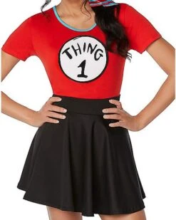 Adult Thing 1 And Thing 2 Costume Kit - Dr. Seuss 5 Adult Thing 1 And Thing 2 Costume Kit - Dr. Seuss -Spirit Halloween 01532308 c