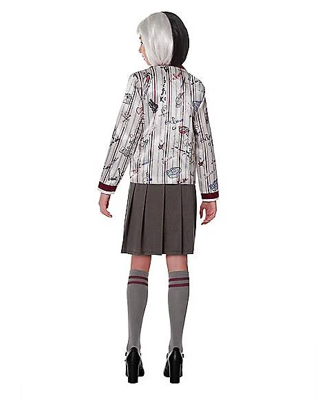 Kids Estella School Uniform Costume - Disney Cruella 2 Kids Estella School Uniform Costume - Disney Cruella - Image 2