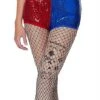 Adult Harley Quinn Sequin Shorts - Suicide Squad