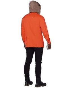 Sam Hooded Button-Up Shirt - Trick 'r Treat 6 Sam Hooded Button-Up Shirt - Trick 'r Treat -Spirit Halloween 01548122 c