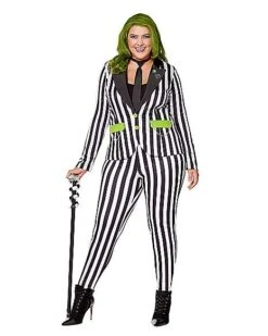 Adult Women's Beetlejuice Costume - Beetlejuice -Spirit Halloween 01549427 c