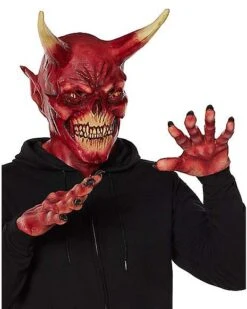 Devil Mask With Hands -Spirit Halloween 01550474 c