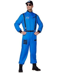 Adult Blue NASA Jumpsuit Costume