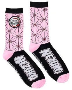 Nezuko Kamado Crew Socks - Demon Slayer
