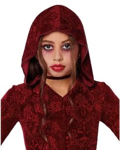 Kids Red Hooded Dress -Spirit Halloween 01558410 c