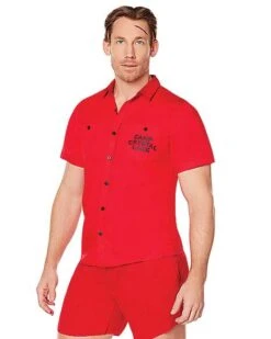 Adult Camp Crystal Lake Button Down Shirt - Friday The 13th