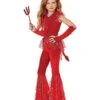 Kids Devil Jumpsuit Costume