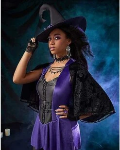 Adult Wicked Spell Caster Witch Costume -Spirit Halloween 01576958 c