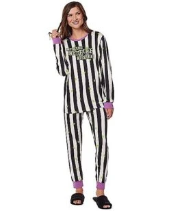 Beetlejuice Pajama Set -Spirit Halloween 01578285 c