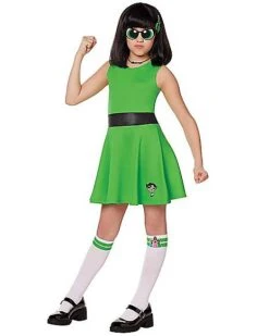 Kids Buttercup Dress Costume - The Powerpuff Girls
