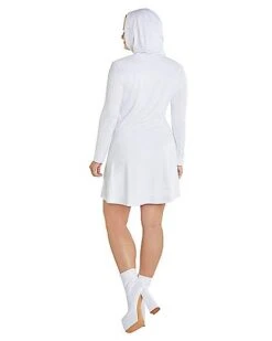 Adult White Long Sleeve Dress -Spirit Halloween 01586270 d