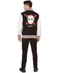 Adult Jason Voorhees Varsity Jacket - Friday The 13th 5 Adult Jason Voorhees Varsity Jacket - Friday The 13th -Spirit Halloween 01587211 c