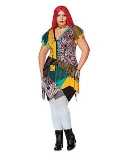 Adult Sally Dress - The Nightmare Before Christmas 6 Adult Sally Dress - The Nightmare Before Christmas -Spirit Halloween 01597483 c