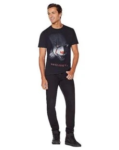 Hi Georgie Pennywise T Shirt - It 5 Hi Georgie Pennywise T Shirt - It -Spirit Halloween 01598119 c