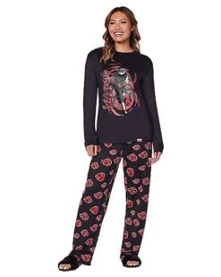 Itachi Akatsuki Pajama Set - Naruto Shippuden 6 Itachi Akatsuki Pajama Set - Naruto Shippuden -Spirit Halloween 01599661 c