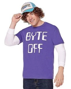Adult Byte Off T Shirt - Stranger Things