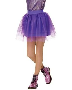 Kids Purple Tulle Skirt