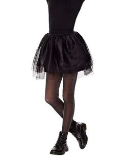 Kids Black Tulle Skirt