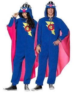 Adult Super Grover Union Suit - Sesame Street