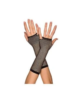 Mini Dimaond Net Black Child Gloves