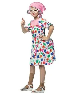Kids Granny Dress Costume