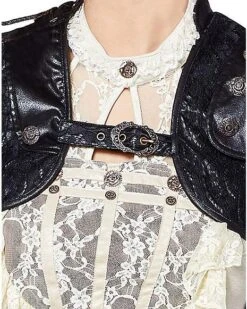 Black Steampunk Vest -Spirit Halloween 07467640 c