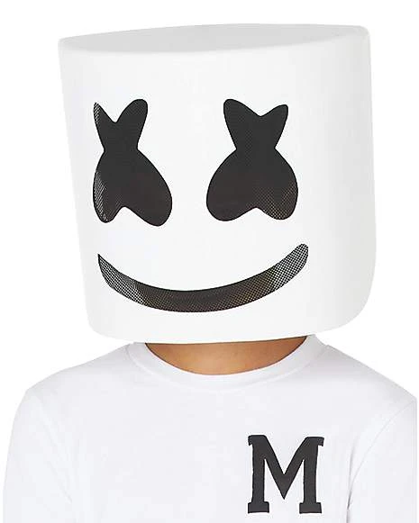 Kids Marshmello Costume 3 Kids Marshmello Costume - Image 3