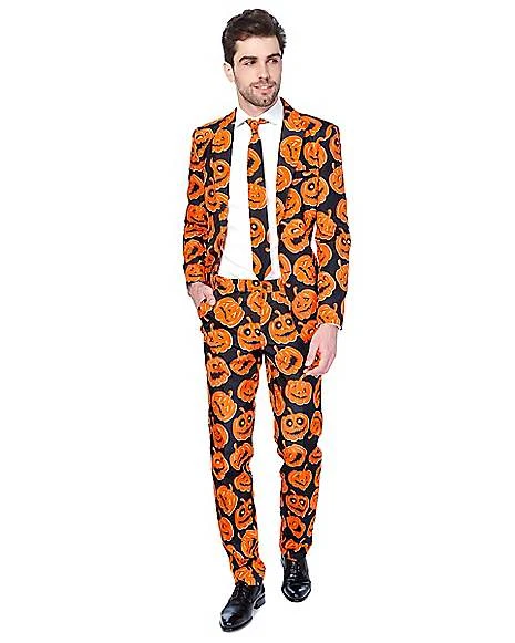 Adult Spooky Pumpkin Suit 1 Adult Spooky Pumpkin Suit