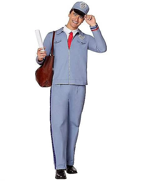 Adult Retro Mail Carrier Costume 1 Adult Retro Mail Carrier Costume