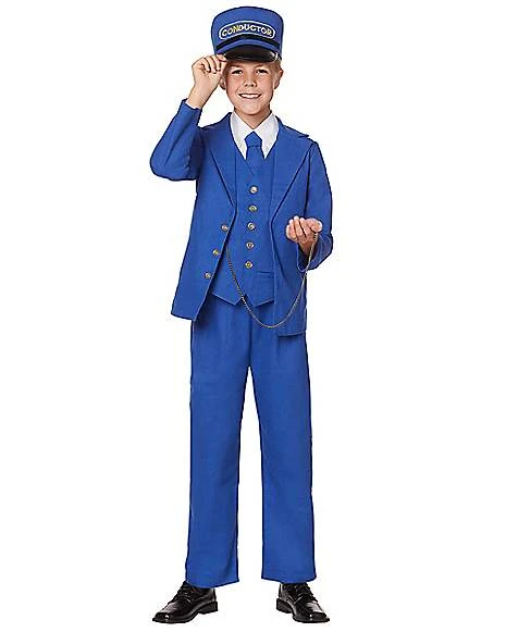Kids Train Conductor Costume 1 Kids Train Conductor Costume