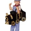 Toddler Ride-Along Train And Conductor Costume