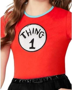 Kids Thing 1 And Thing 2 Costume Kit – Dr. Seuss -Spirit Halloween 07616469 c