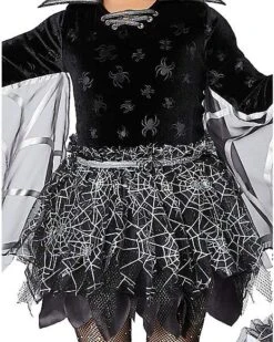 Toddler Spider Web Witch Costume -Spirit Halloween 07618473 c