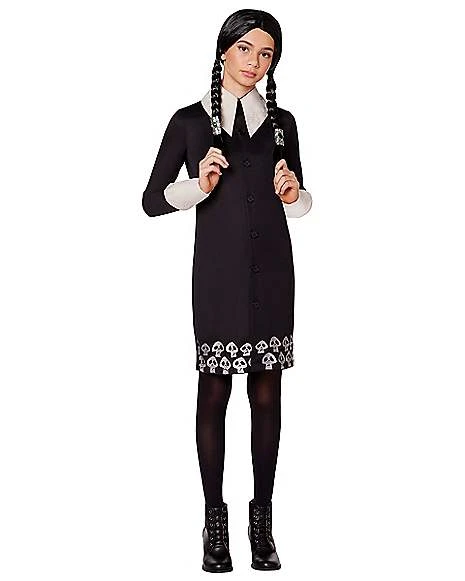 Kids Wednesday Addams Costume - The Addams Family 2 1 Kids Wednesday Addams Costume - The Addams Family 2