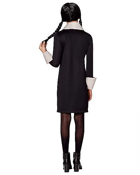 Kids Wednesday Addams Costume - The Addams Family 2 2 Kids Wednesday Addams Costume - The Addams Family 2 - Image 2